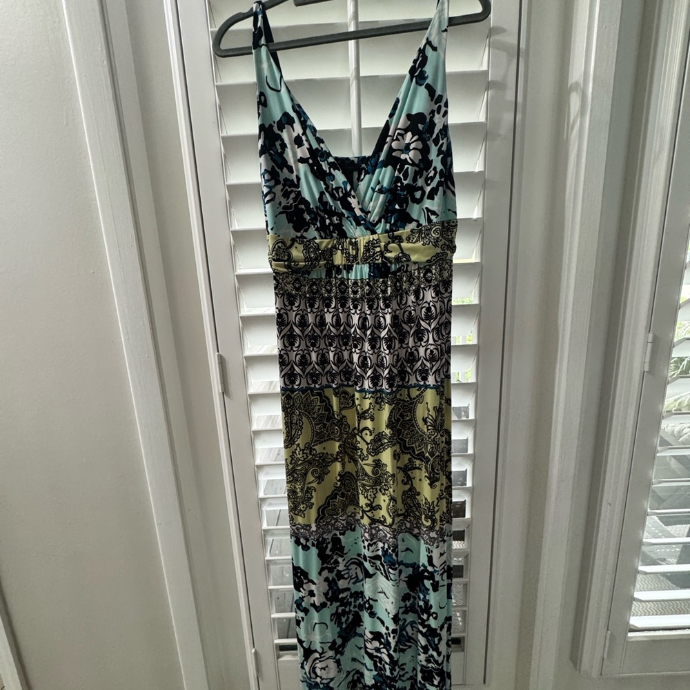 Elegant Multicolor Maxi Dress